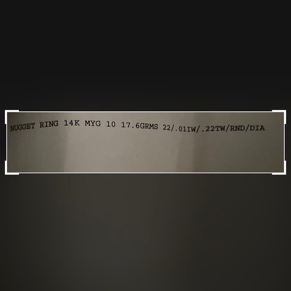 14kt Gold and Genuine Diamond Ring - Picture 6 of 6